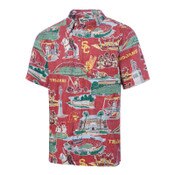 USC Trojans Men's Cardinal Scenic Button Front Shirt